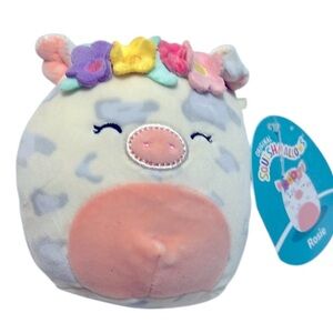 NWT Squishmallows Rosie the Spotted Pig with Flower Crown